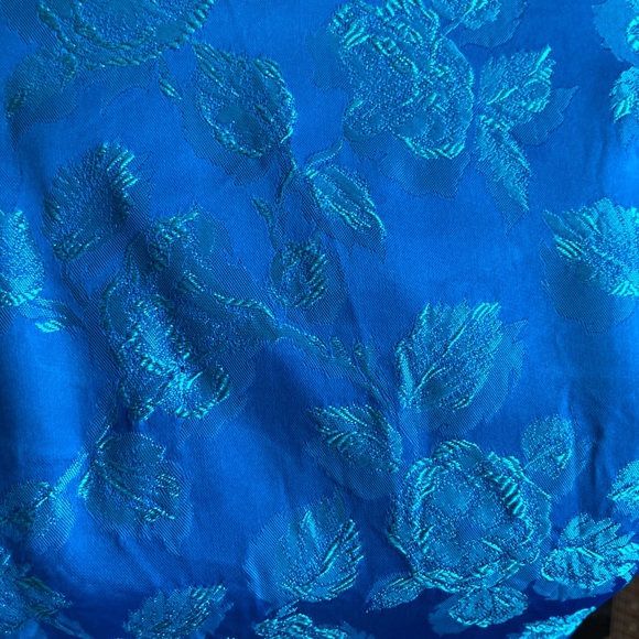 60s Vintage Silk Brocade Dress - Picture 4 of 5